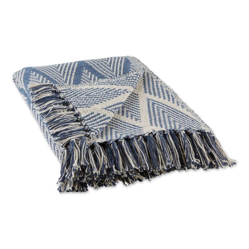 DII Natural Tone Multi Diamond Throw