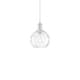 Option Polished Nickel / Clear Water Glass