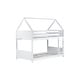 preview thumbnail 15 of 15, Low Height House Bunk Bed with Headboards,Guardrails,Ladder,Twin Over Twin Kids Bed