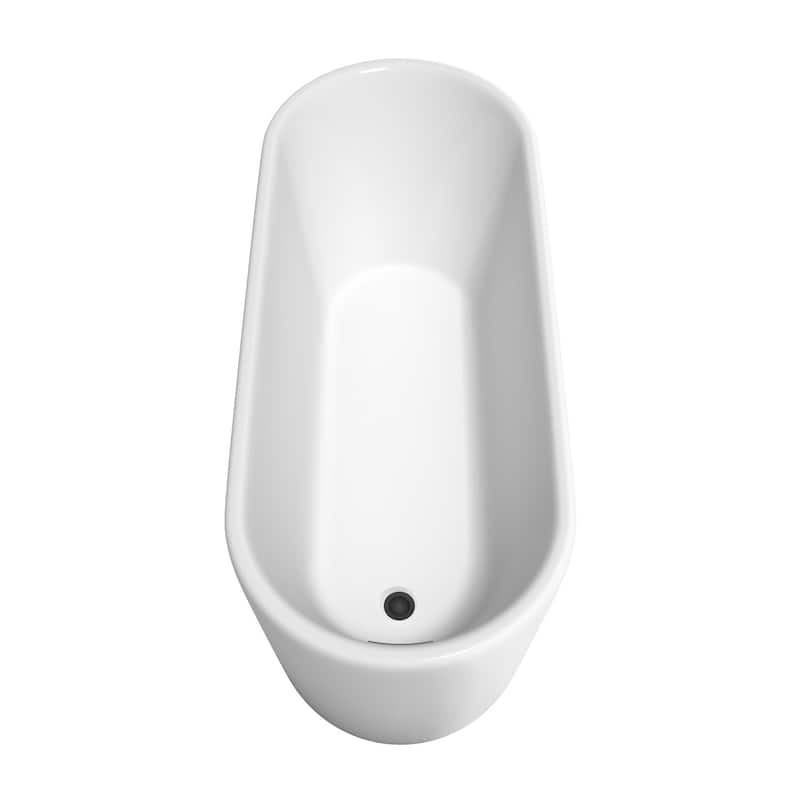 Wyndham Collection Ursula 67" Freestanding Soaking Tub with Tub Filler