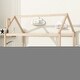 preview thumbnail 3 of 11, Kids and Baby Twin Size House Bed Platform Bed with Guardrails and Slats