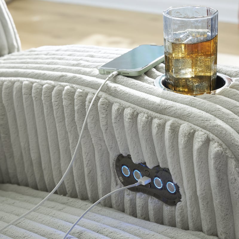 Signature Design by Ashley Broad Cove Power Reclining Sofa - 89"W x 44"D x 42"H