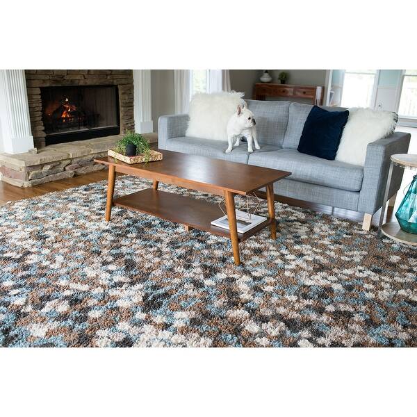 Shop Mohawk Home Chaos Theory Woven Area Rug On Sale Overstock 10972694 Brown Blue 5 X 8