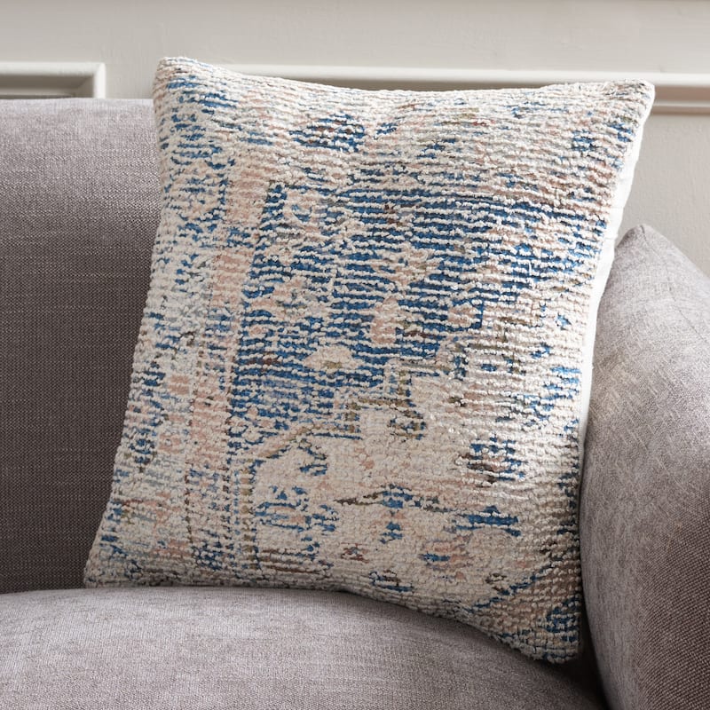 SAFAVIEH Home Charli 18-inch Navy Decorative Pillow