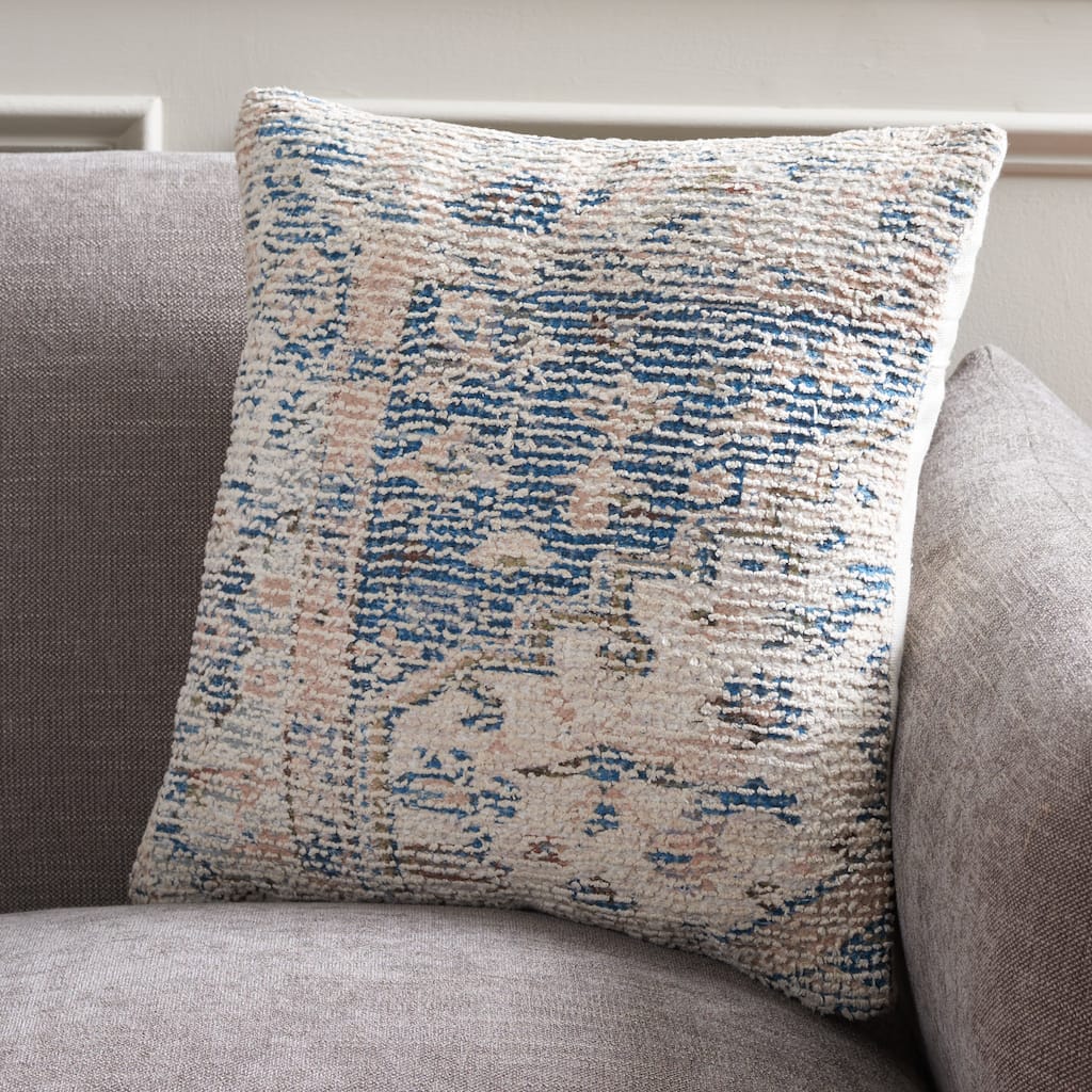 SAFAVIEH Home Charli 18-inch Navy Decorative Pillow
