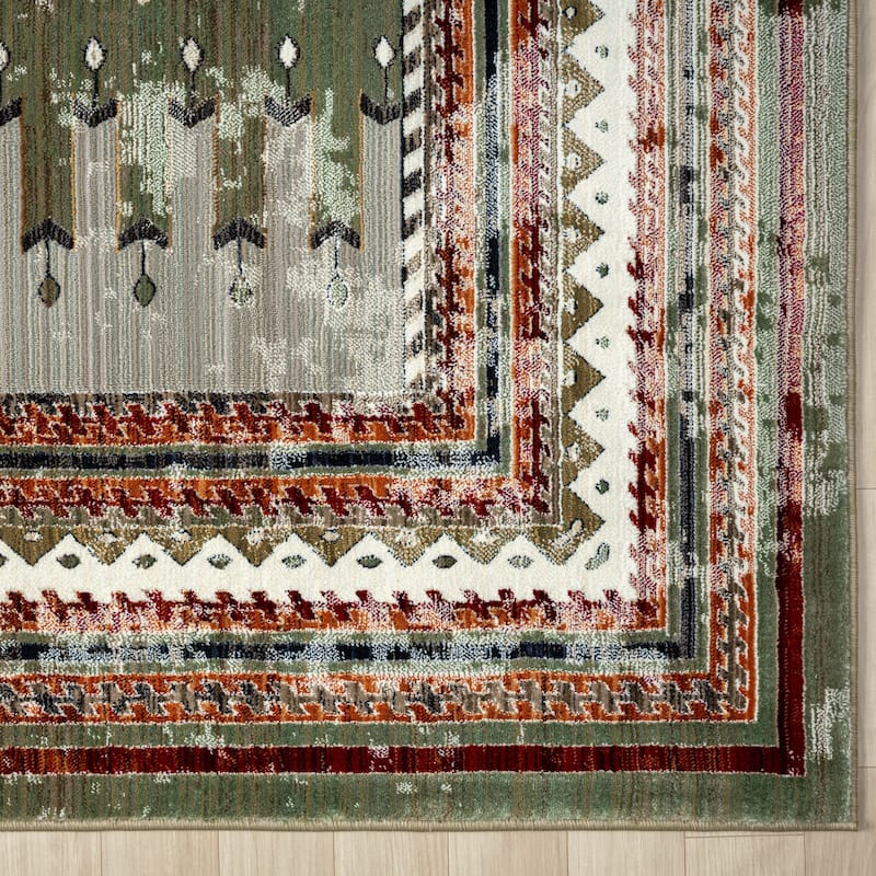 Petra Southwestern Power-Loom Area Rug