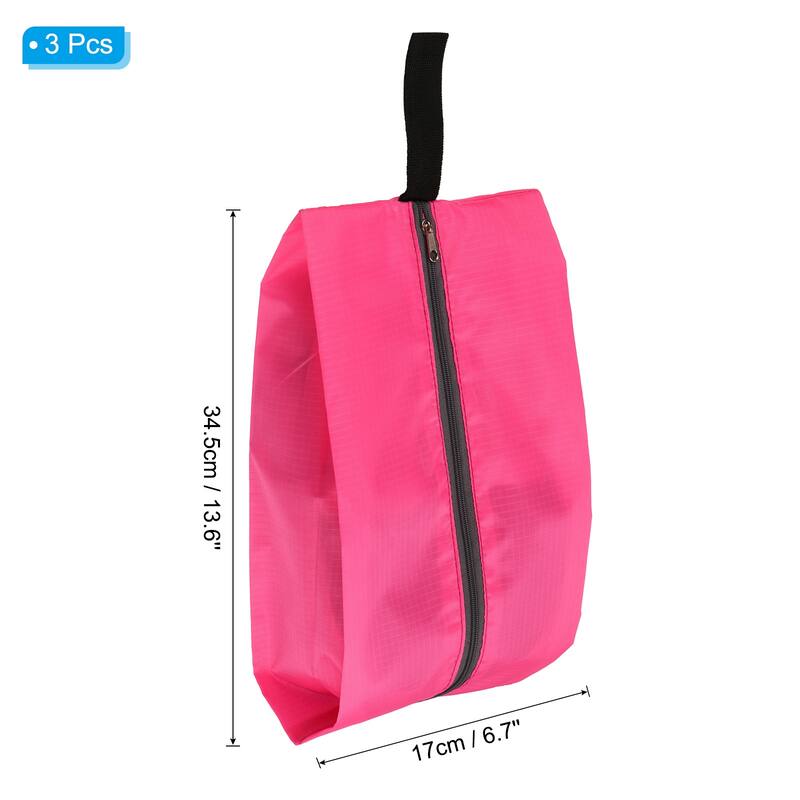 3pcs Waterproof Shoes Bags, Travel Shoe Organizer Bag with Zipper