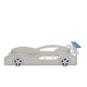 preview thumbnail 11 of 19, Roomfitters Wooden Race Car Platform Bed, Car-Shaped Twin Bed with Wheels for Teens, Blue
