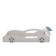 preview thumbnail 12 of 19, Vibrant Race Car Bed for Teens - Car-Shaped Twin Size Platform Bed with Storage Rack, Safety Rails