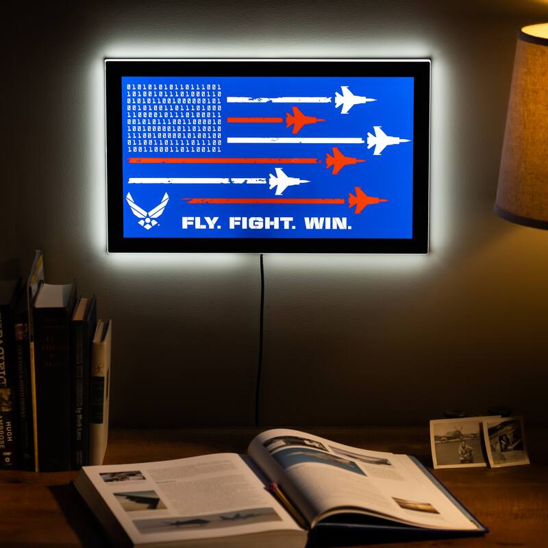 United States Air Force LED Lighted Sign - Clear