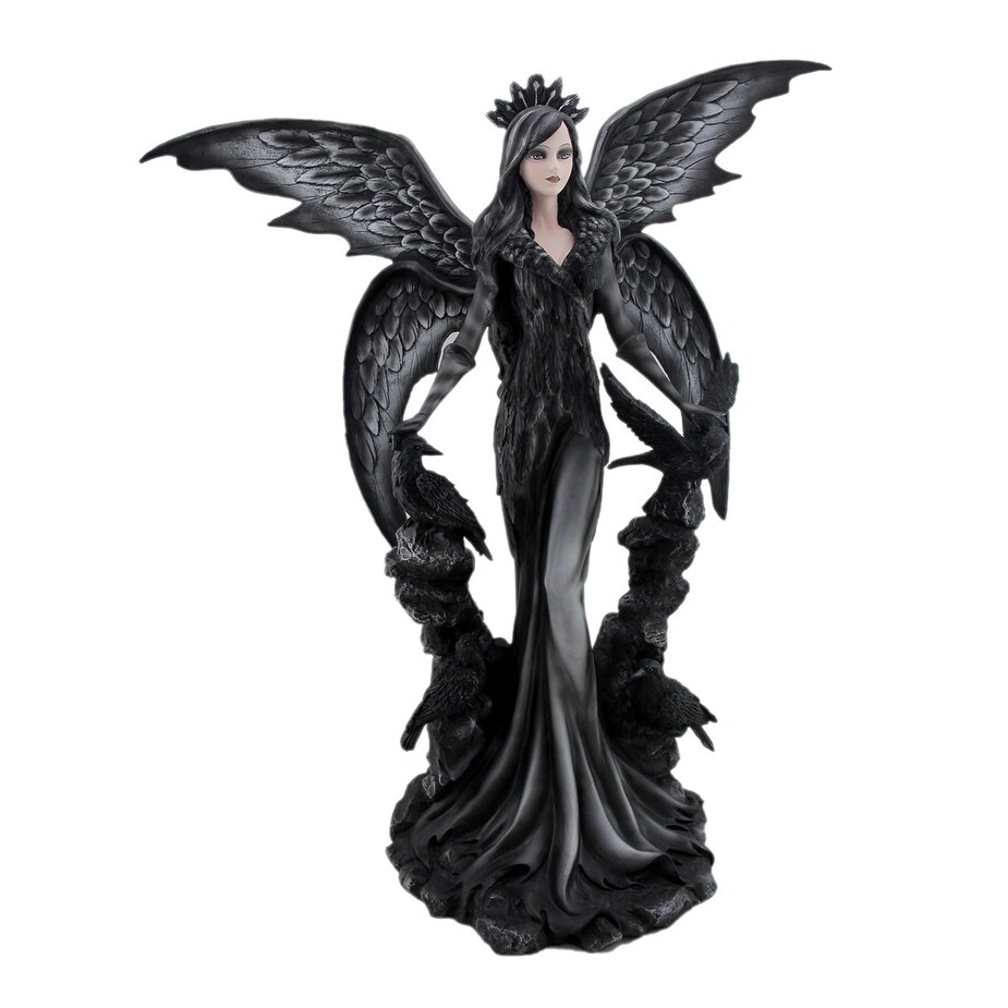 Shop Sable The Dark Angel Queen Gothic Fairy And Ravens Statue