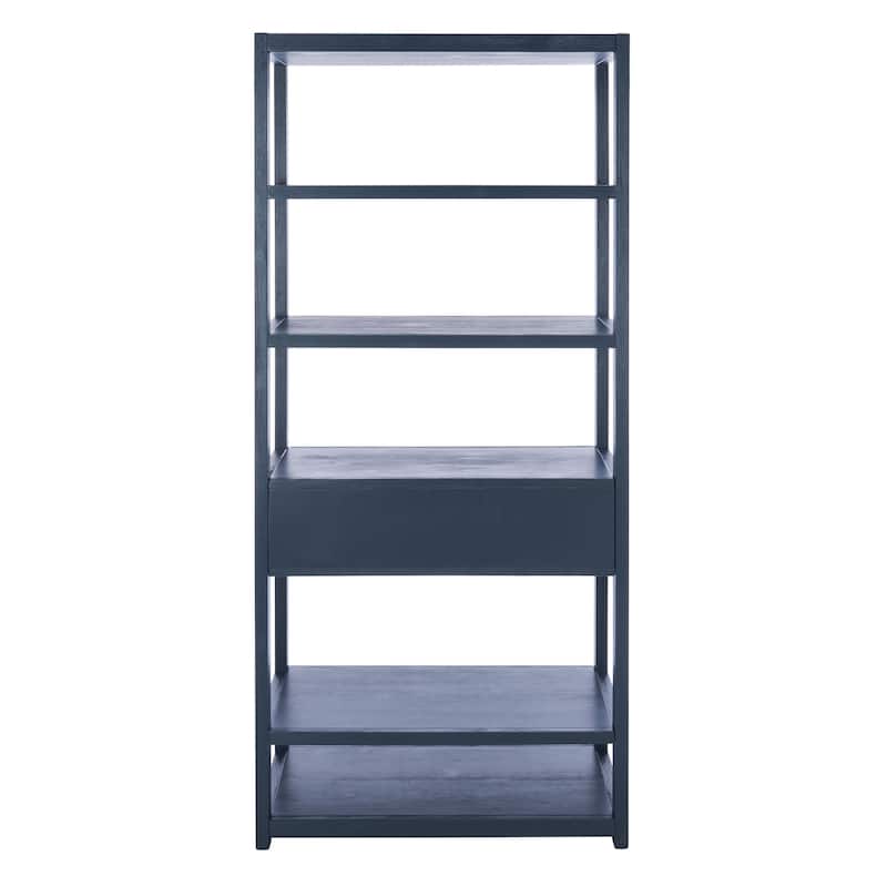 SAFAVIEH Hugborg 1-Drawer 5-Shelf Etagere Bookcase. - 32Wx18Dx70H