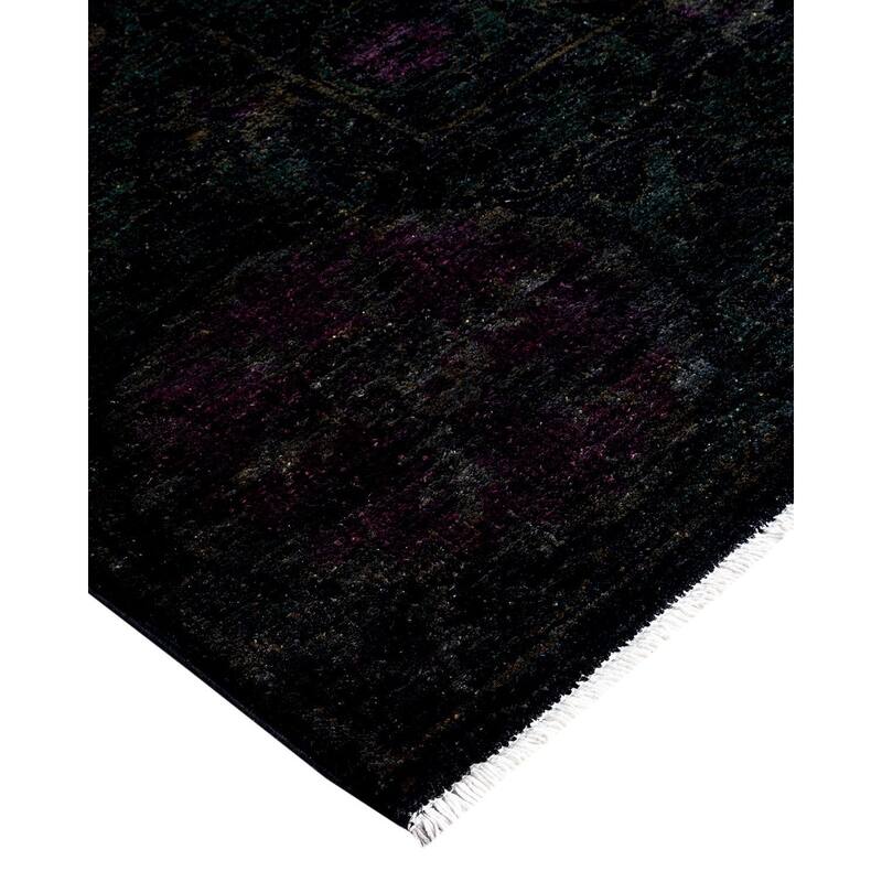 Vibrance One-of-a-Kind Hand-Knotted Area Rug - Black, 6' 4" x 8' 9" - 6' 4" x 8' 9"