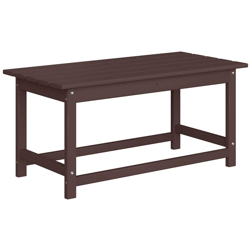Laguna Hdpe All Weather Outdoor Patio Rectangular Coffee Table