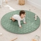 preview thumbnail 78 of 90, Premium Play Mat - Soft and Comfortable Kids & Toddler Play Mat with Non-Slip Bottom by Comfy Cubs Fern - Round - 48"