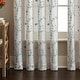 preview thumbnail 9 of 8, Lynette Floral Embroidered Rod Pocket Curtain Panel