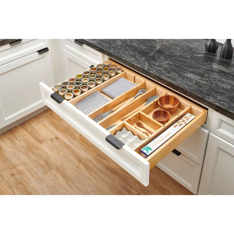 Rev-A-Shelf 4WDIV-36SH-1 Wood Classics 31-1/4" Wide Trimmable Shallow