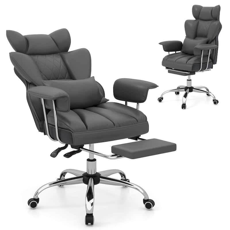 Costway Office Desk Chair Big and Tall Executive Office Chair with - See Details