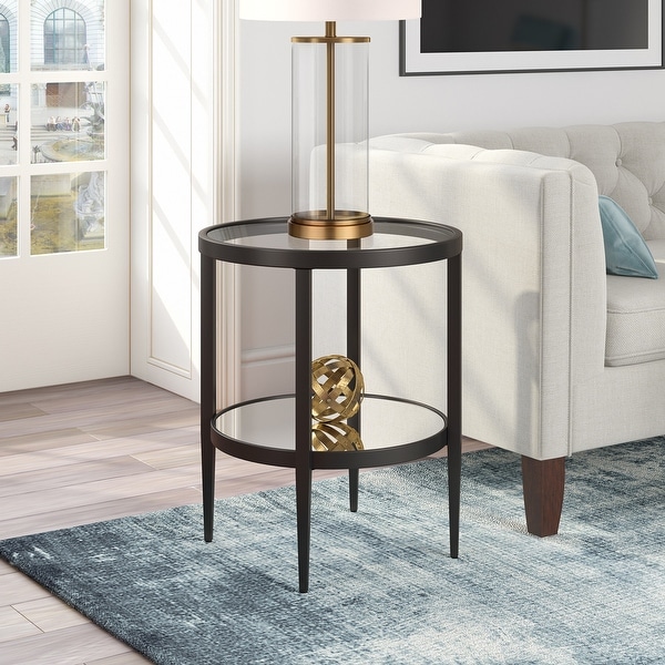 Silver Orchid Carol Mirrored Side Table. Opens flyout.