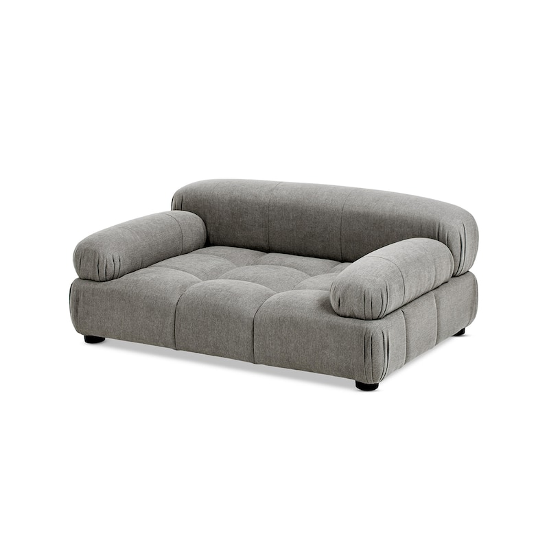 Jennifer Taylor Home Marcel Upholstered Modern Pet Bed, Small to Medium Dog or Cat