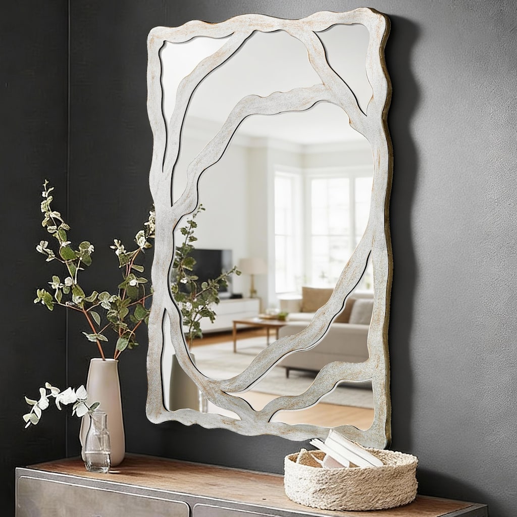 39" Metal Accent Wall Mirror - 39.4"×25.6"