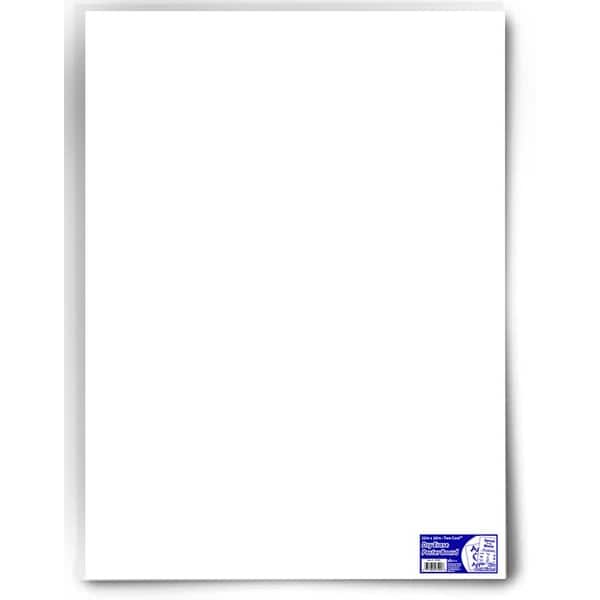 Dry Erase Poster Board, 22 x 28 Inches, White, Case of 15 Bed Bath