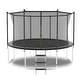 preview thumbnail 8 of 7, Trampoline with Safety Net, Outdoor with Heavy Duty Jumping Mat and Spring Cover Padding