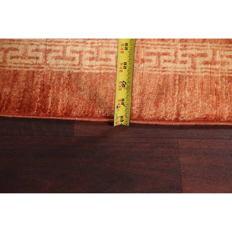 Gabbeh Kashkoli Wool Runner Rug Hand-knotted Oriental Hallway Carpet - 2'8" x 9'3"