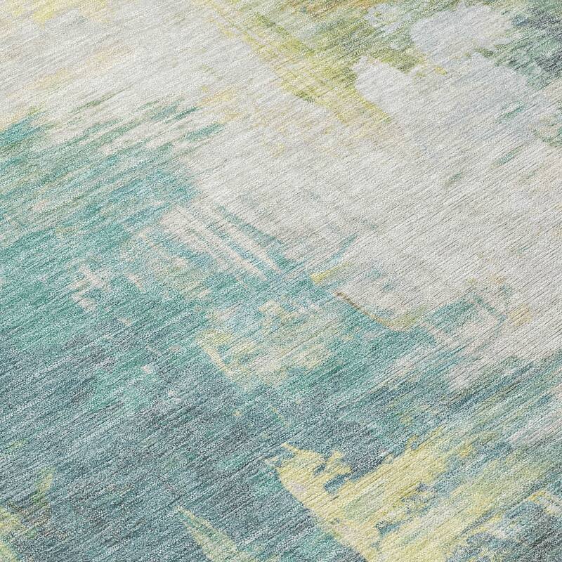 HomeRoots Abstract Transitional Rectangle Outdoor Rug
