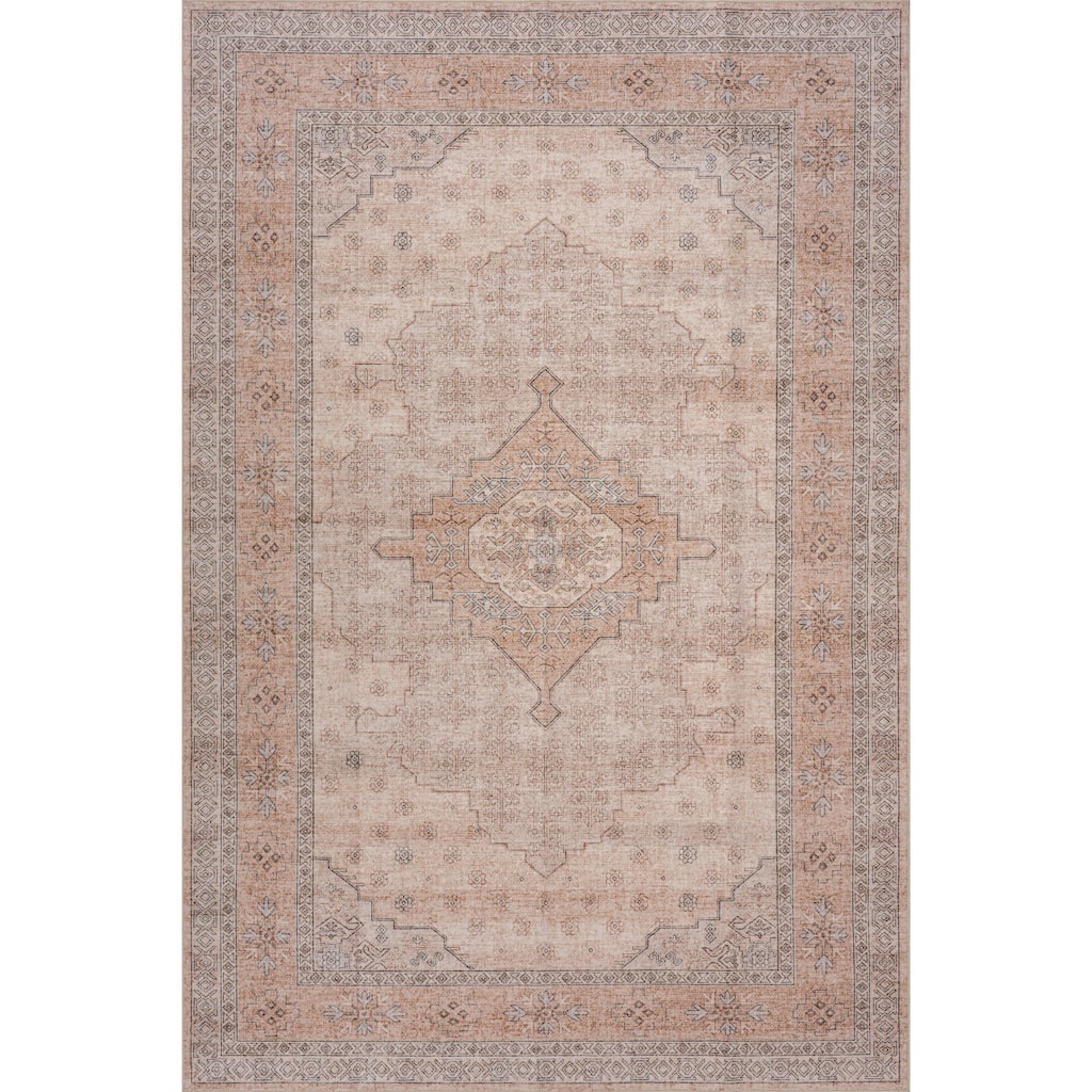 Nuloom Frisselle Medallion Washable Rug