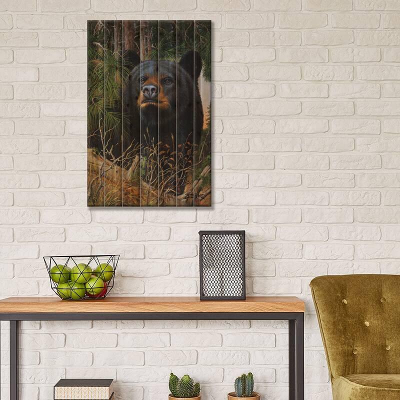 The Old Man Of The Woods Print On Wood by Derk Hansen - Multi-Color