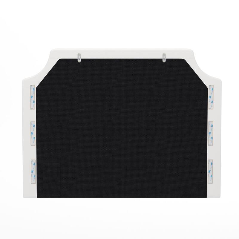 Contoured Headboard with 2 Power Outlets, 1 USB and 1 USB-C Port