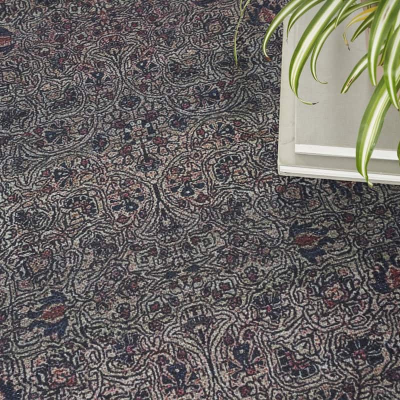 Noho Power Loomed Distressed Non Skid Area Rug By HomeRoots - 8' x 10'