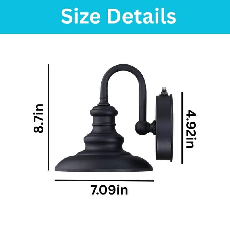 E26 wall sconce black wall light fixture metal wall light