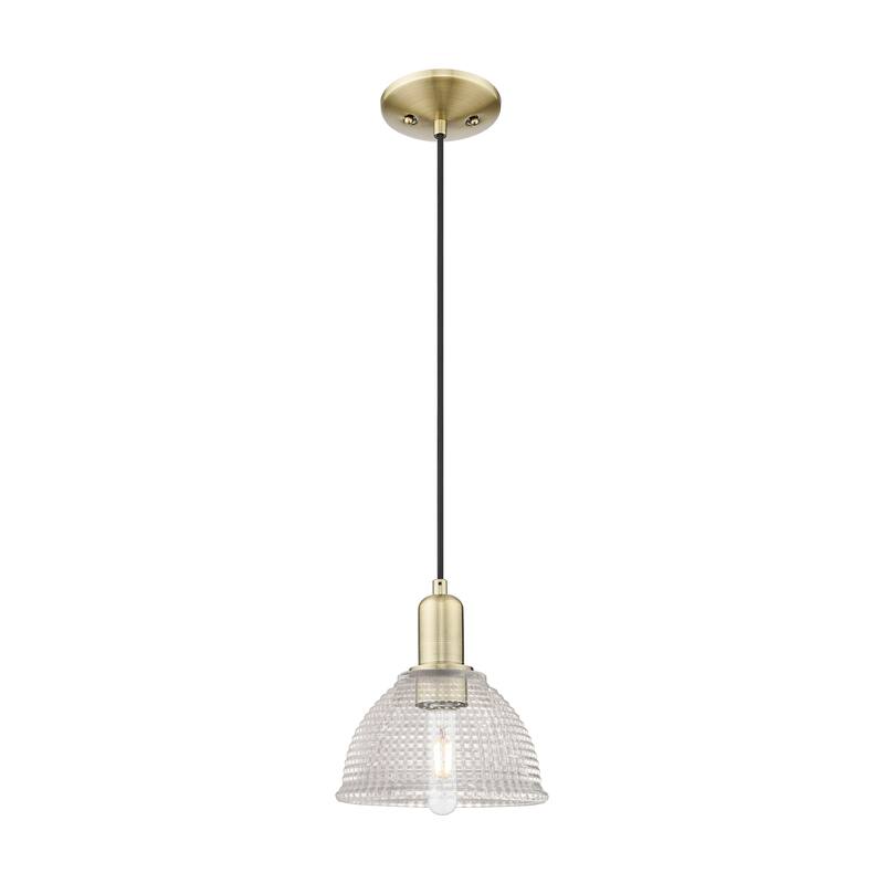 Innovations Lighting Endless Possibilities Arcadia - Arietta - 1 Light 8" Cord Hung Mini Pendant - Antique Brass