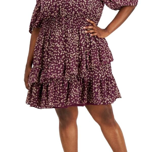 taylor a line dress Women's Taylor A-Line Floral Mini Dress, Size: 2, Light Blue