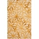 preview thumbnail 20 of 21, SAFAVIEH Handmade Dip Dye Caron Floral Watercolor Wool Rug 5' x 8' - Beige/Gold - Rectangle