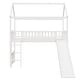 preview thumbnail 10 of 11, Twin Size Loft Bed with Integrated Slide ,Whimsical Playhouse Design, Space-saving and Safe Construction