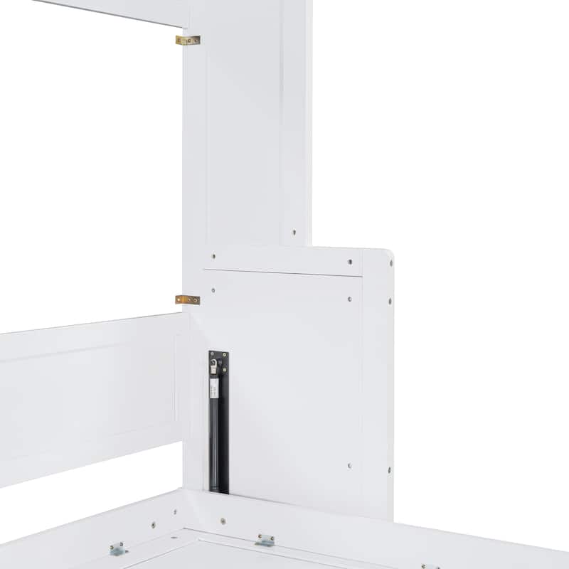 Murphy Bed with Hydraulic Lift & Desk Design