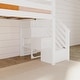 preview thumbnail 25 of 26, Max and Lily Classic Twin Low Loft with Stairs, Easy Slide and Curtain