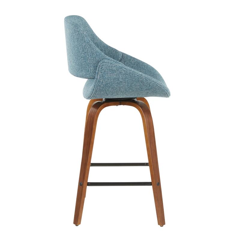 Carson Carrington Svellingen 26" Fixed-Height Counter Stool with Square Footrest (Set of 2)