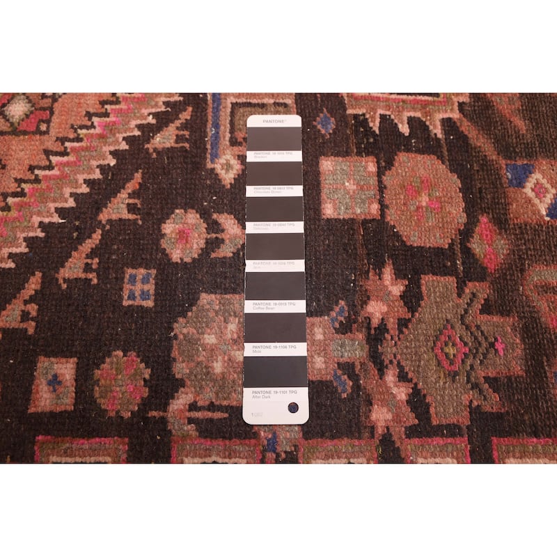 ECARPETGALLERY Hand-knotted Antalya Vintage Black, Copper Wool Rug - 4'2 x 8'5