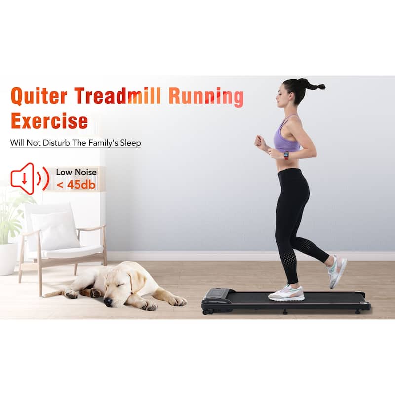 Walking Pad Under Desk Treadmill for Home Office, 2.5HP Walking Treadmill With Incline 0.5-4MPH 265LBS Capacity Treadmill