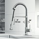 preview thumbnail 109 of 122, VIGO Edison 19" H Single Handle Pull-Down Sprayer Kitchen Faucet Set with Touchless Sensor