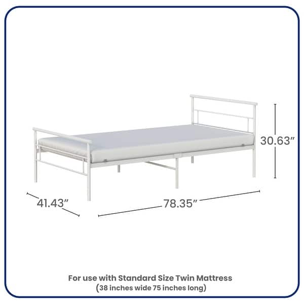 BK Furniture Seattle Metal Twin Bed