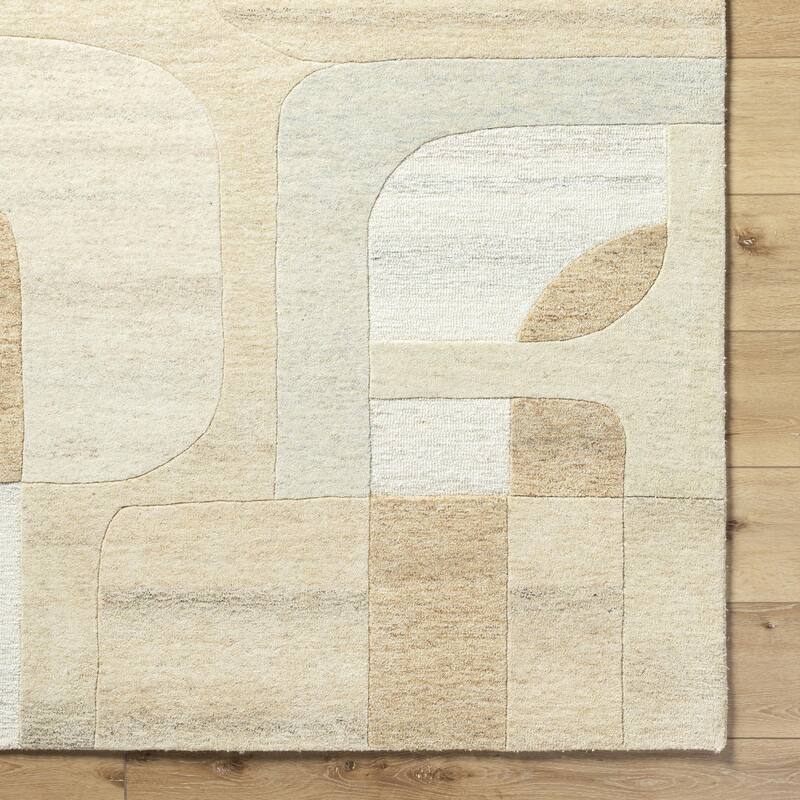 Donavon Modern Geometric Wool Area Rug