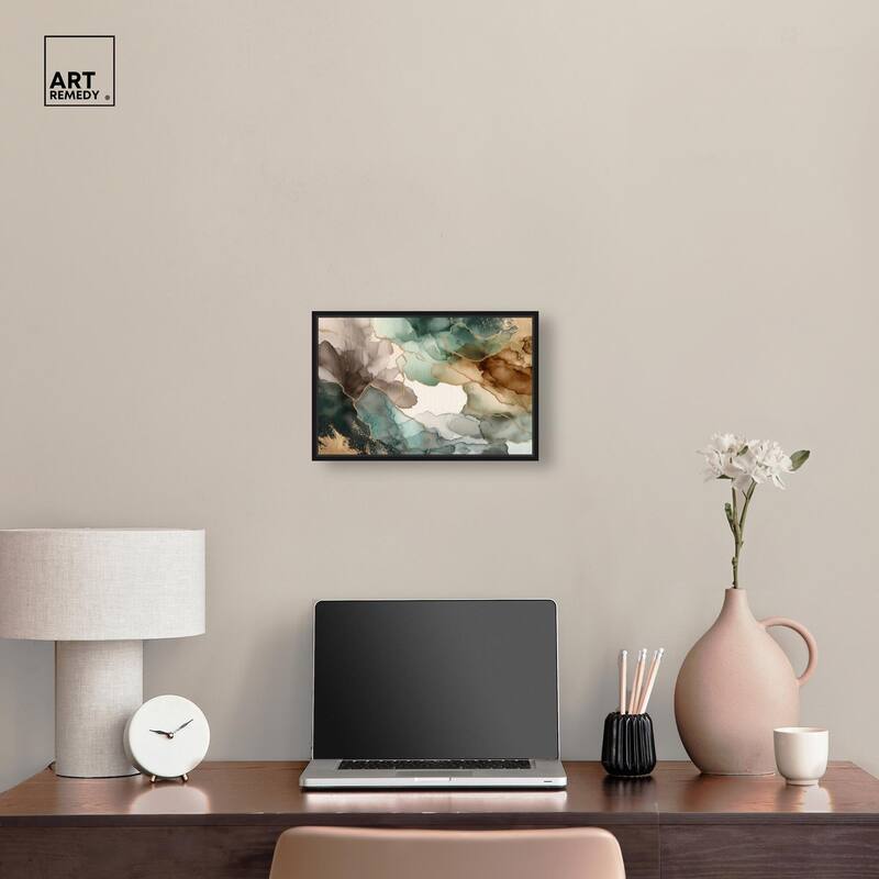 Golden Estuary II Canvas by Art Remedy