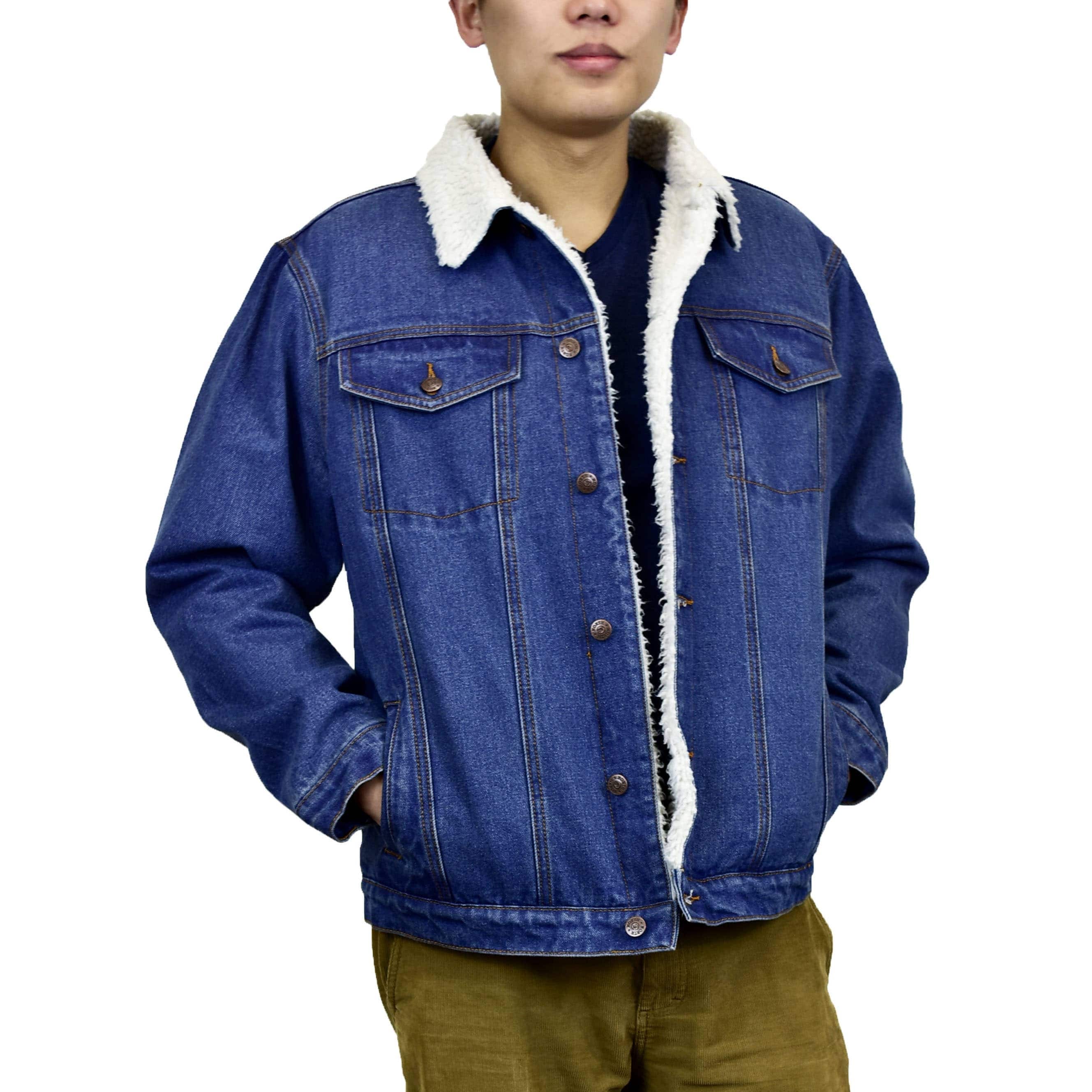 sherpa trucker jacket mens