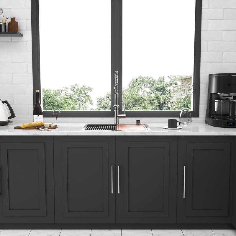 Drop-In 16 Gauge Single Bowl Stainless Steel Kitchen Sink in Brushed Nickel - 25'' x 22'' x 10''