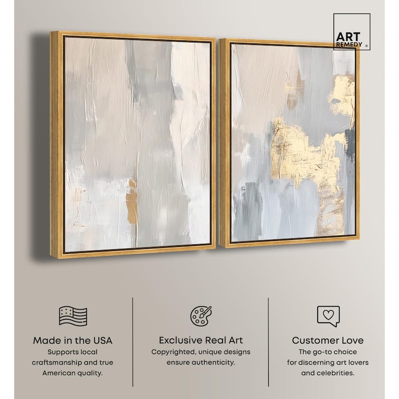 Gilded Driftwood I Canvas Set of 2 by Art Remedy